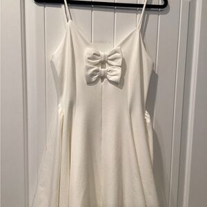 Altar'd State Off White Dress with Bow Accents Size M